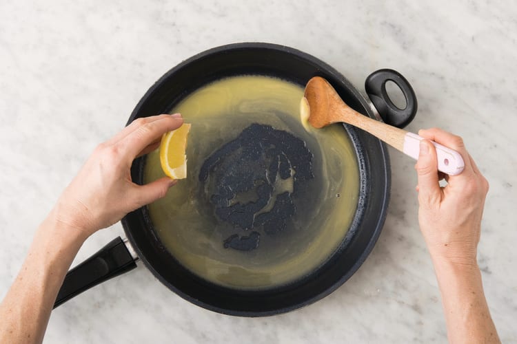 MAKE THE LEMON SAUCE