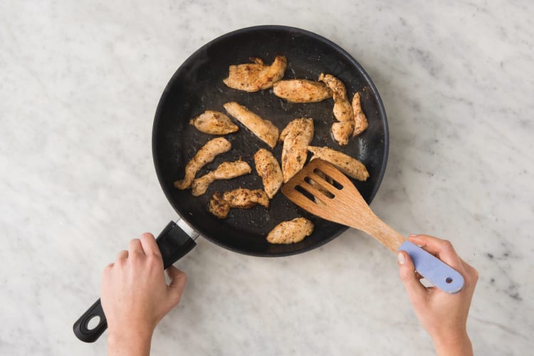 Cook the chicken dippers
