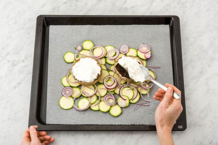 Portobello met geitenkaas uit de oven Recept HelloFresh