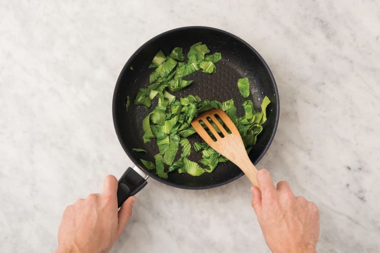 Cook the greens