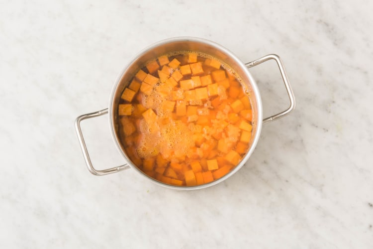 Cook Carrots and Sweet Potatoes