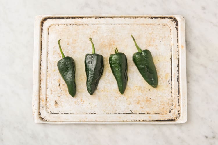 Roast Poblanos