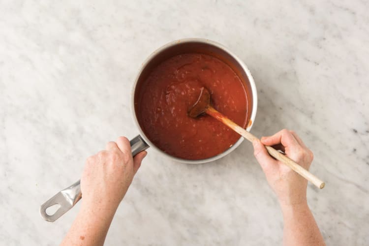 Make the parmigiana sauce