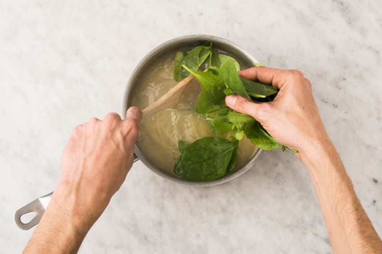 Boil Pasta and Spinach