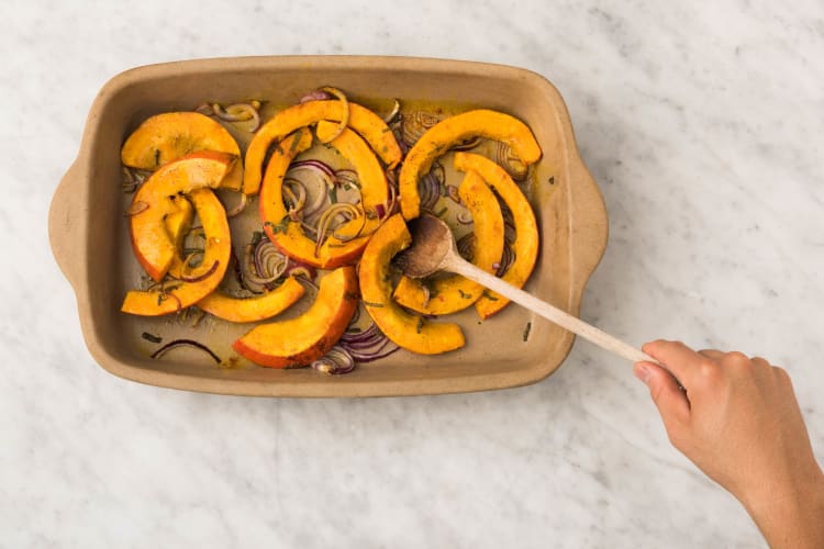 Pompoen in de oven