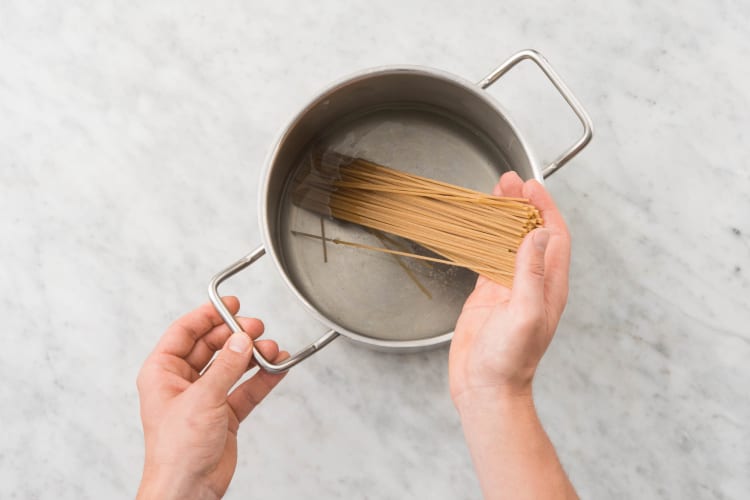 Spaghetti koken