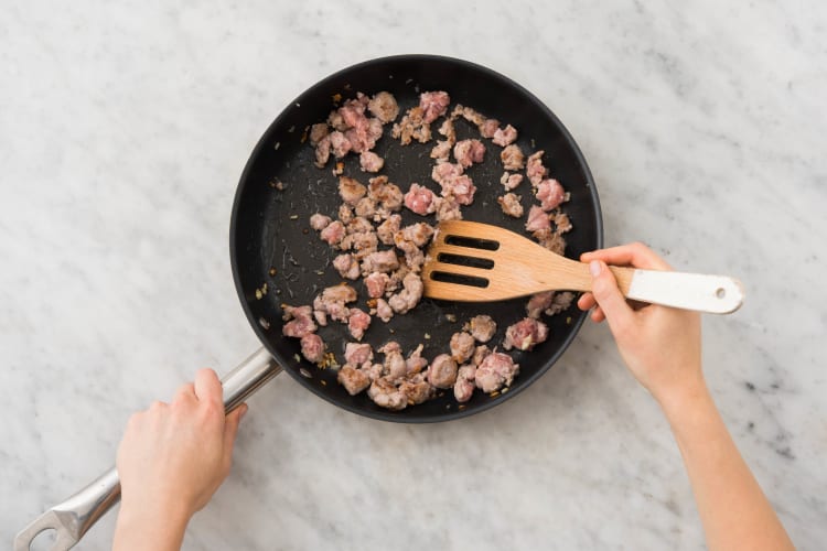 Cook Sausages and Pasta