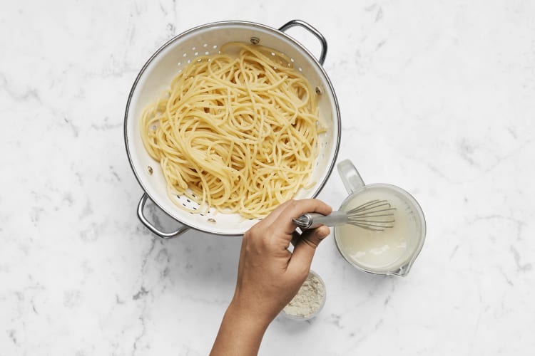 Cook Pasta and Finish Prep