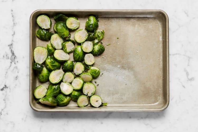 Prep and Roast Brussels Sprouts