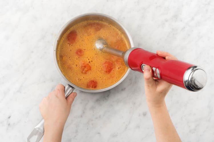 Soupe de carotte, tomate et mozzarella de Bufflonne fondante Recette