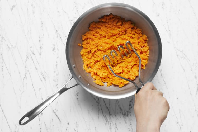 Cook and Mash Sweet Potatoes