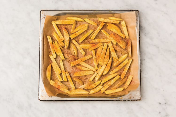 Bake the fries