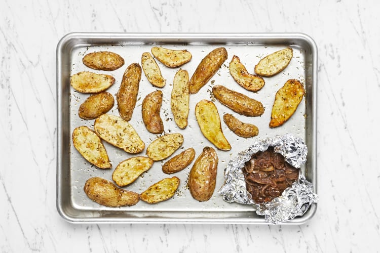Roast Potatoes and Shallots