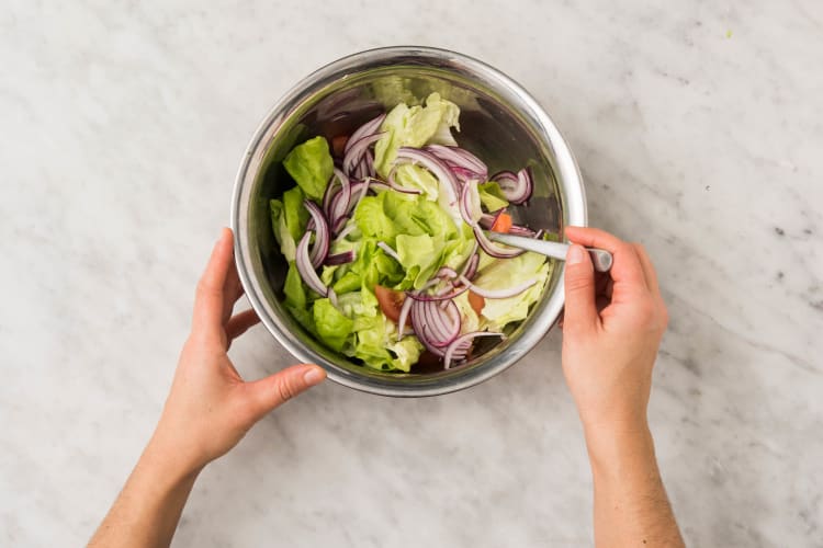 Préparer la salade