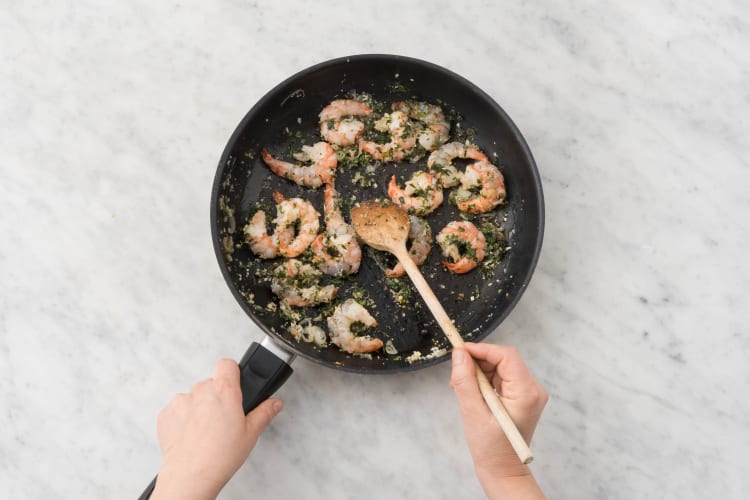 Cuire les crevettes