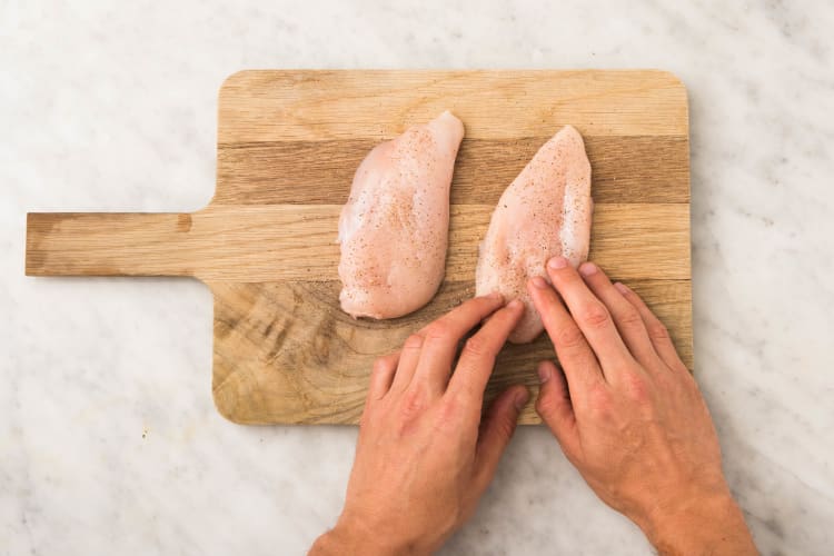Préparer le poulet