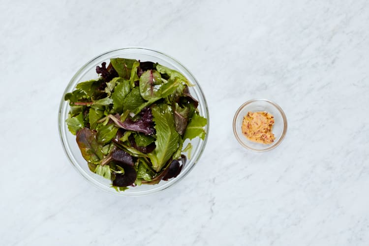 Make Salad and Lemon Chili Butter