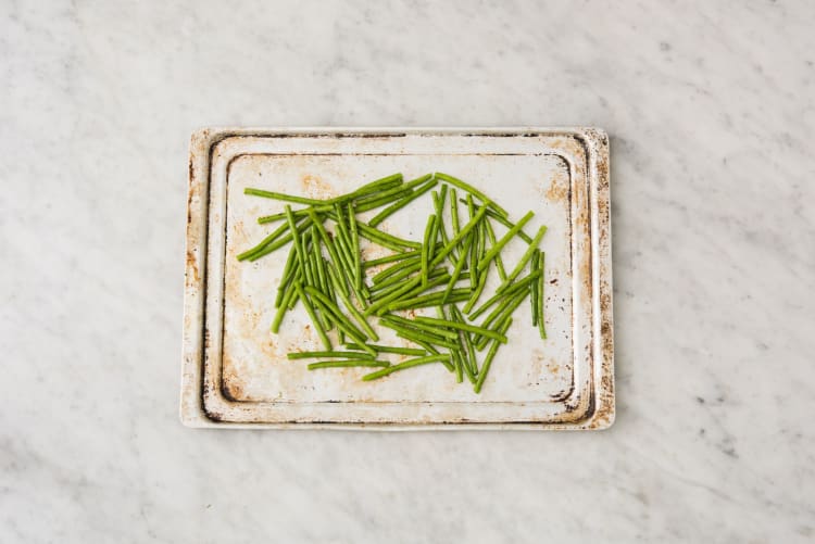 Roast Potatoes and Green Beans