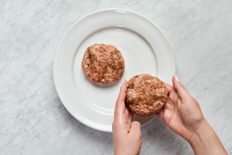 Form Patties and Make Garlic Butter