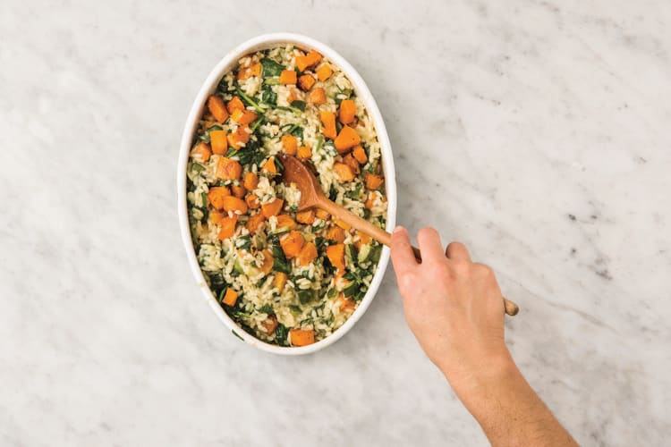 finish the risotto