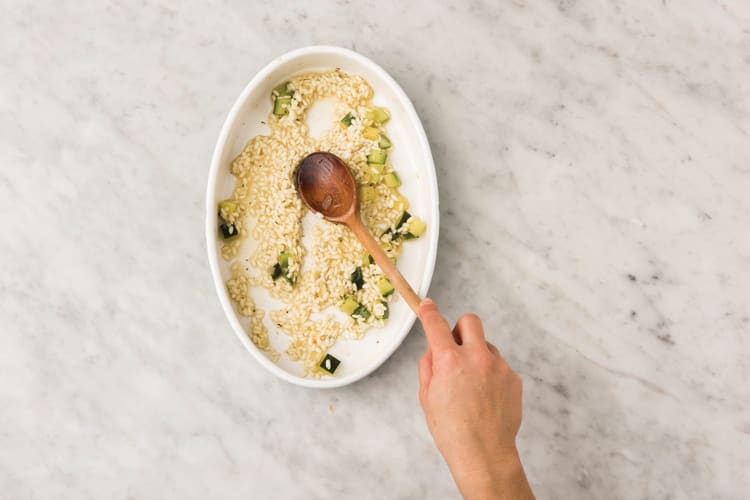 bake the risotto