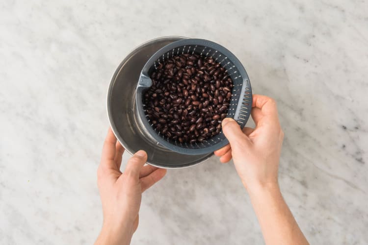 drain black beans