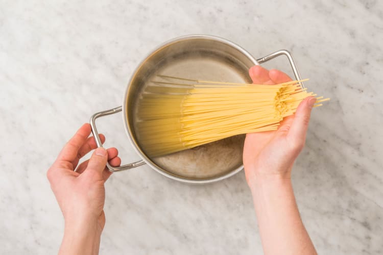 Spaghetti koken