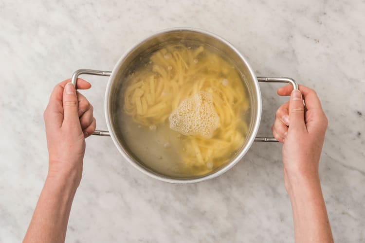 Tagliatelle koken