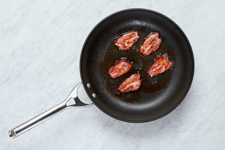 Roast Potatoes and Cook Bacon