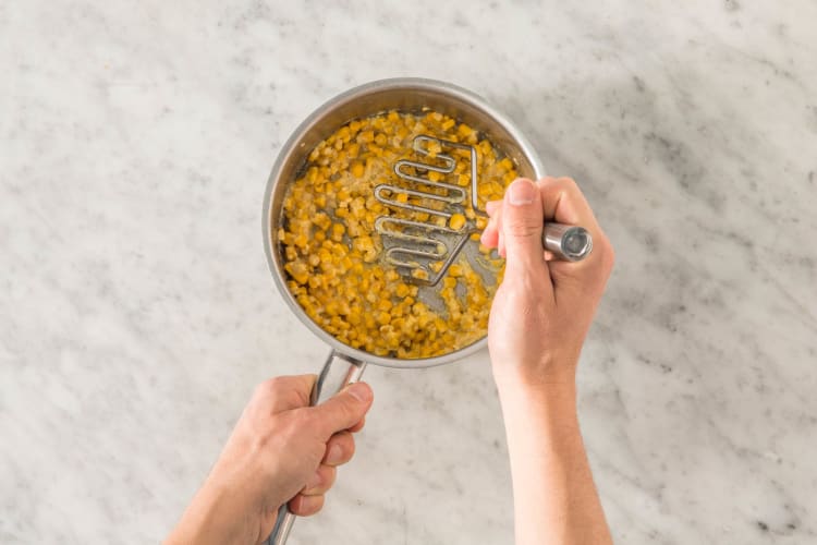 START CREAMED CORN