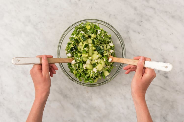 Salade maken