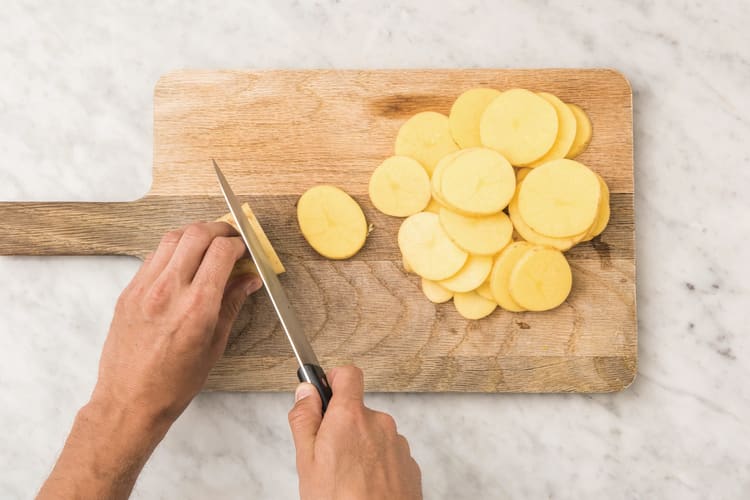 BOIL THE POTATOES