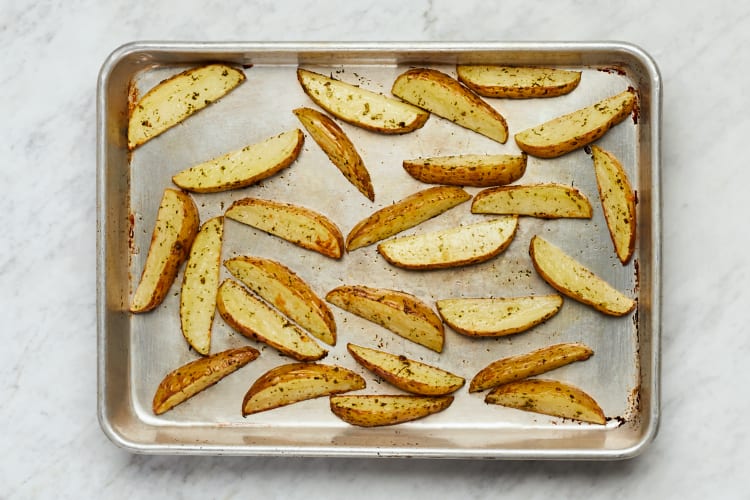 Roast Potatoes and Chicken