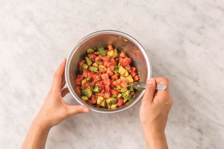 MAKE THE AVOCADO SALSA