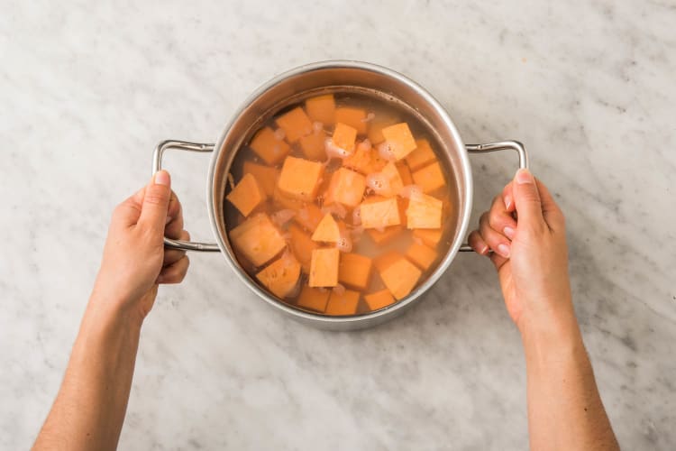 COOK SWEET POTATOES