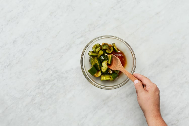 Prep and Make Cucumber Salad