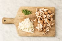 Champignons snijden