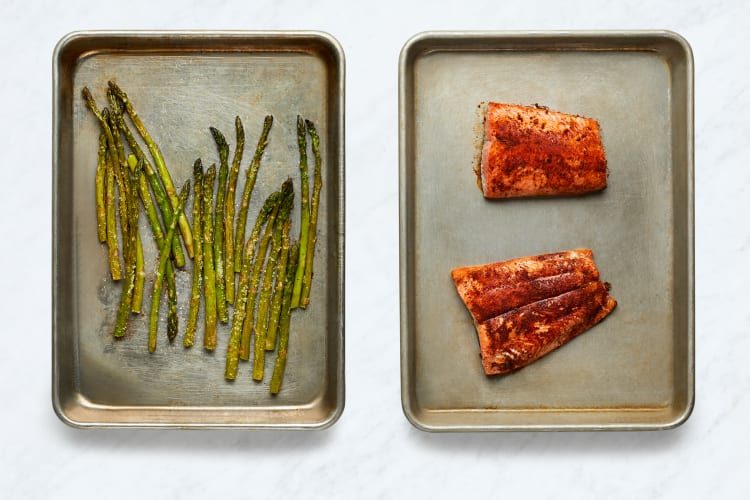 Roast Asparagus and Fish