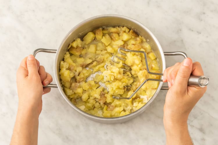 COOK POTATOES & FINISH MASH