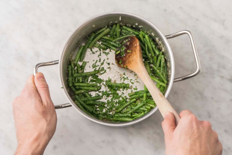 Cuire les haricots verts