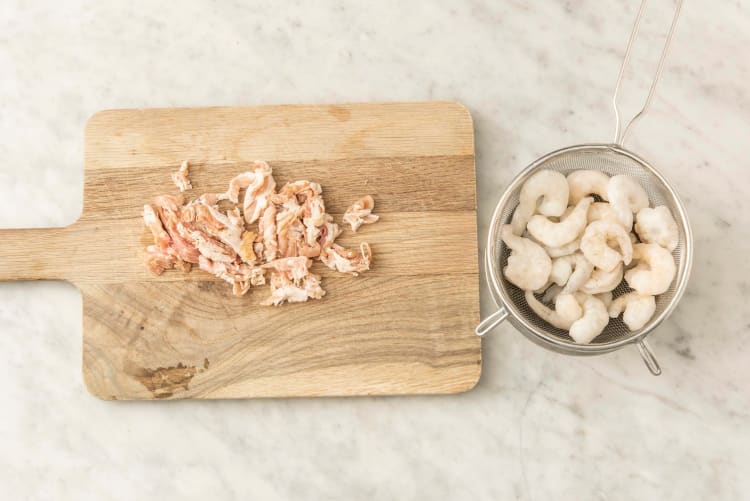 PREP BACON & SHRIMP