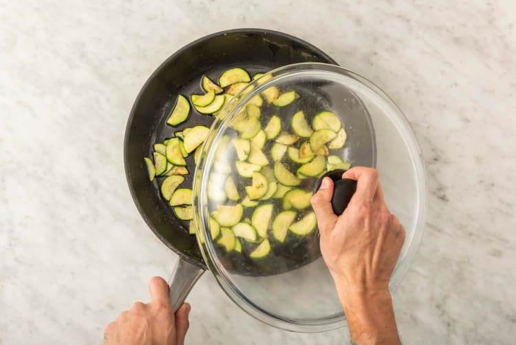 Courgette snijden