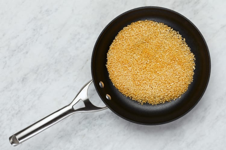 Toast Panko and Cook Pasta