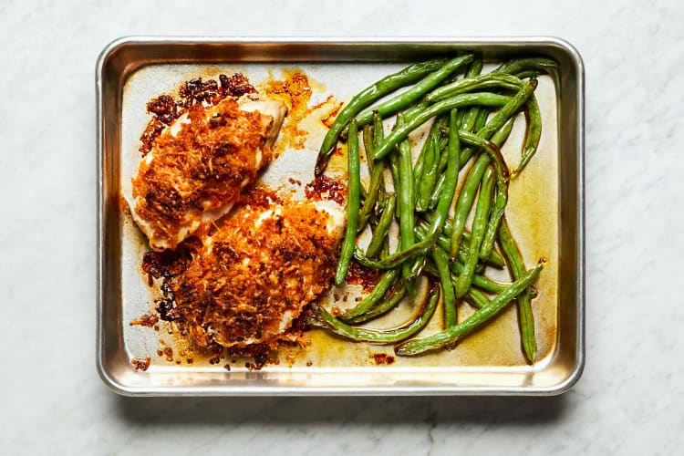 Roast Green Beans and Chicken