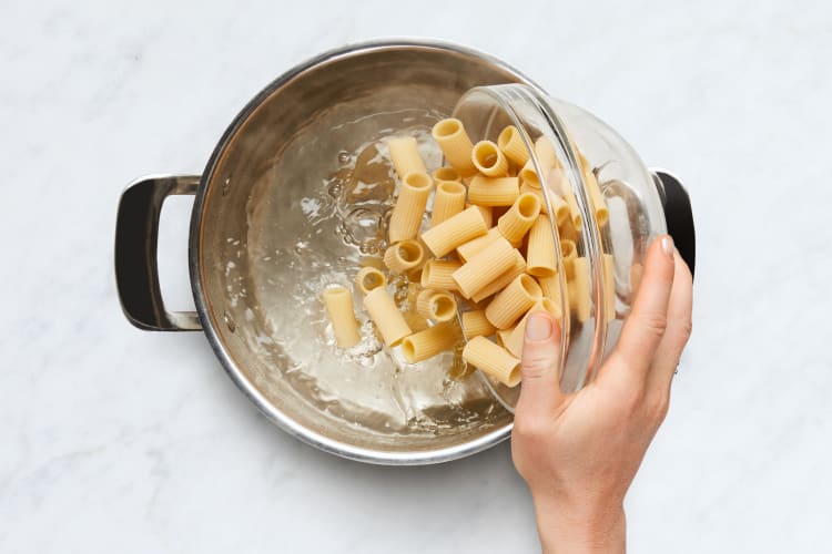 Cook Pasta and Mix Panko