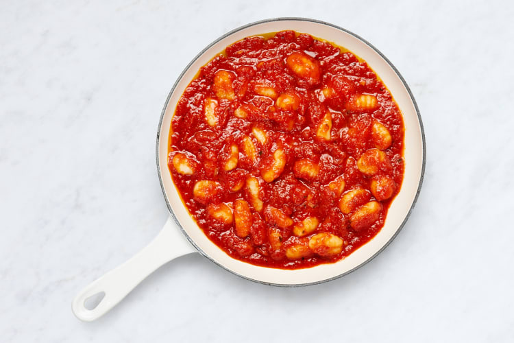 Make Sauce and Mix Gnocchi