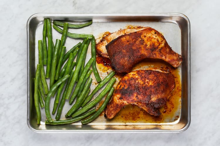Roast Chicken and Beans