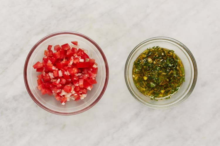 Make Chimichurri and Salsa