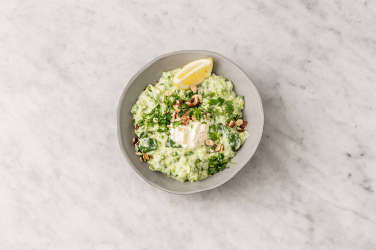 Risotto mit Erbsen und Mascarpone Rezept HelloFresh