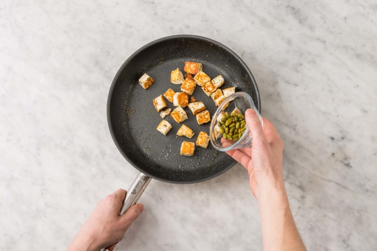 Halloumi anbraten